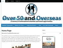 Tablet Screenshot of over50andoverseas.com